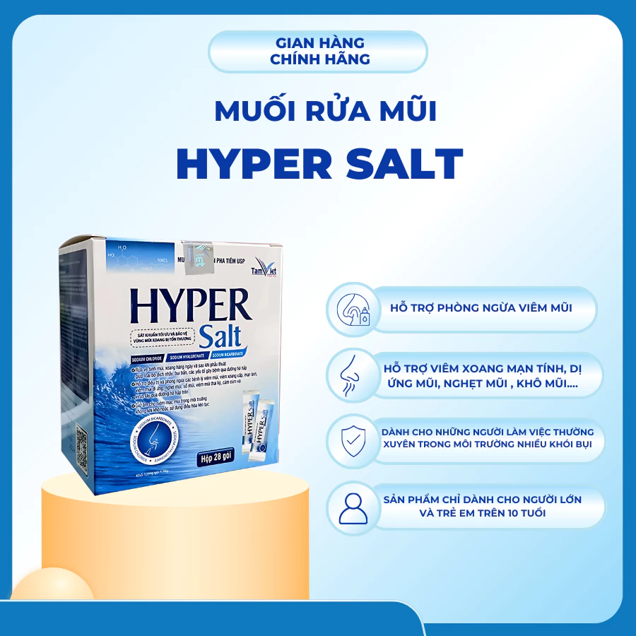 Muối Rửa Mũi HYPER SALT Hộp 28 Gói