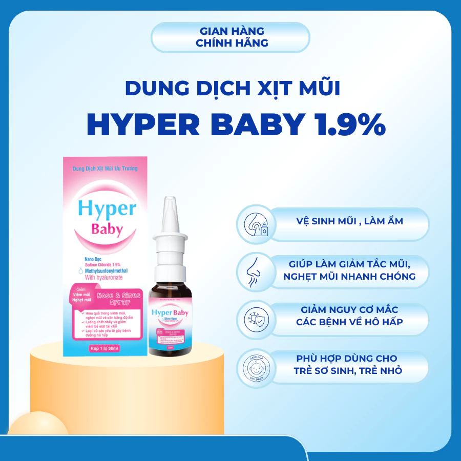 Hyper Baby 20Ml Xịt Sổ Mũi Cho Trẻ